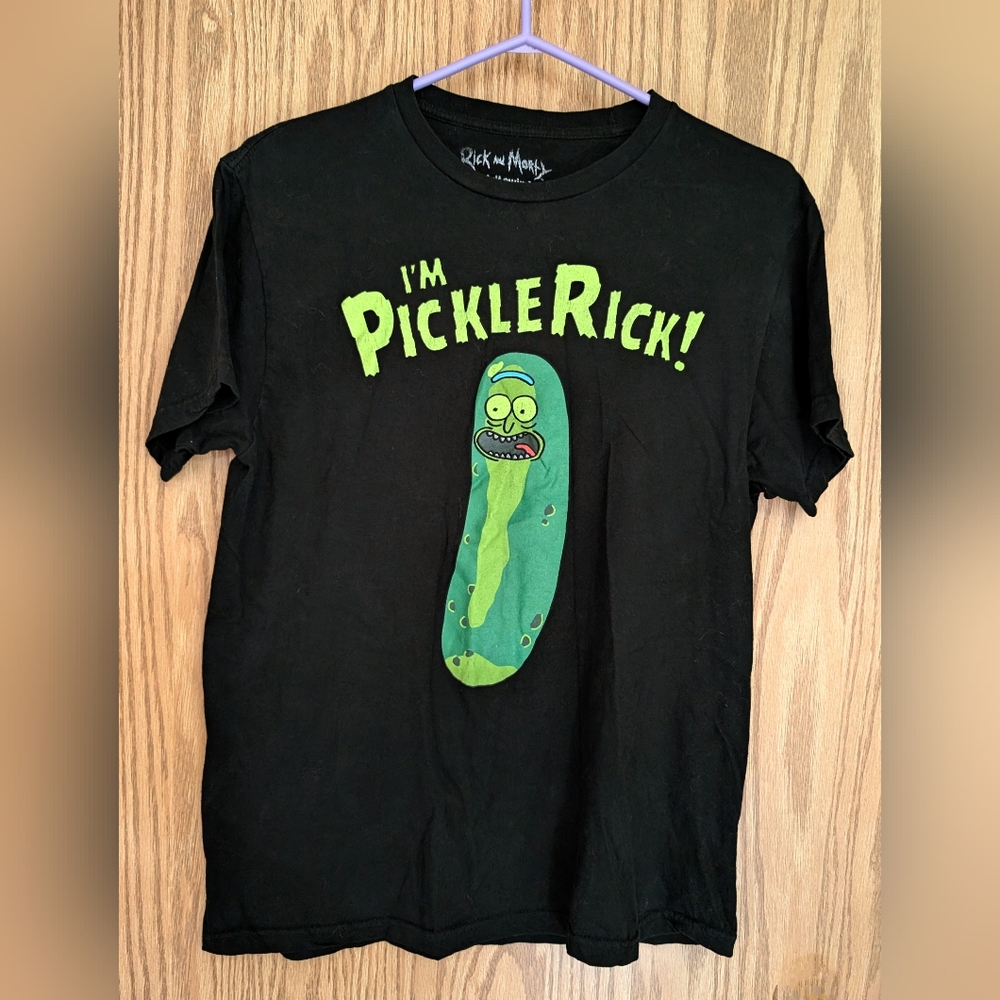 Rick & Morty  I’m Pickle Rick!  Pickle Rick’s T-Shirt Cartoon Network sz M